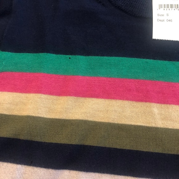 New w/ Defect: J. Crew Tippi Sweater in Multistripe with Buttons in size Small! - Picture 10 of 14